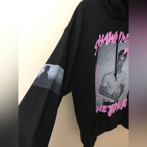 SHAWN Mendes The Tour 2019 Womens Cotton Long Sleeve Hoodie Sweatshirt Size M - Picture 8 of 12